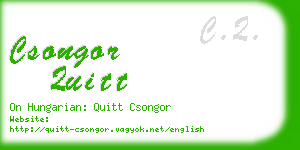 csongor quitt business card